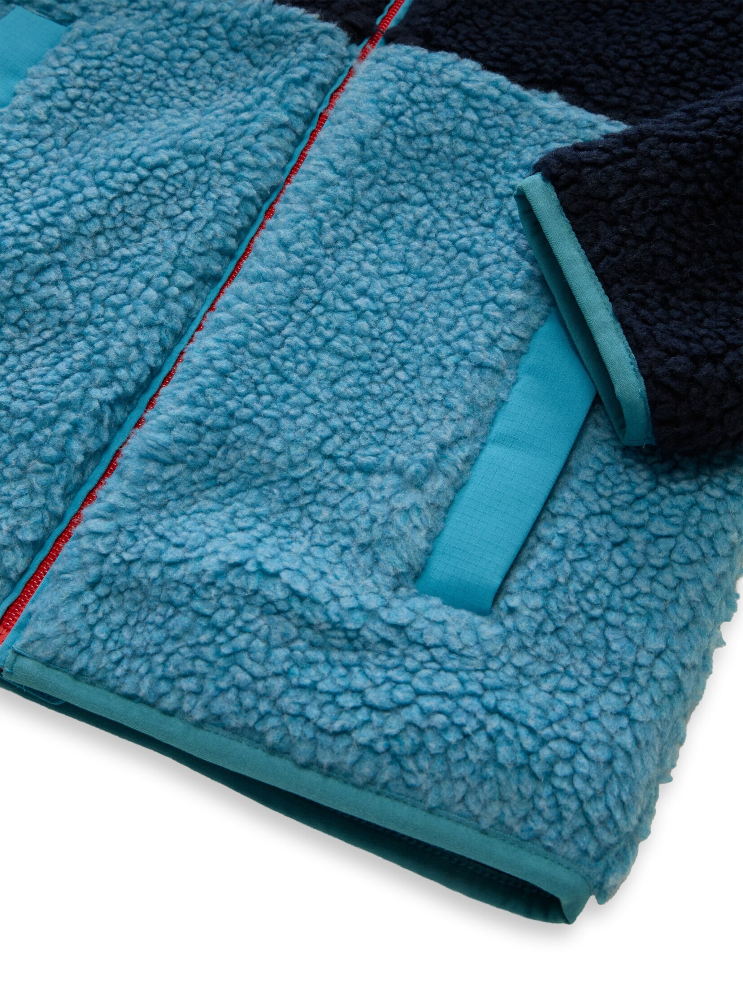 TOM TAILOR Fleece jas in Blauw