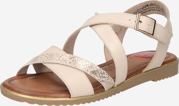 JANA Sandals in Beige: front