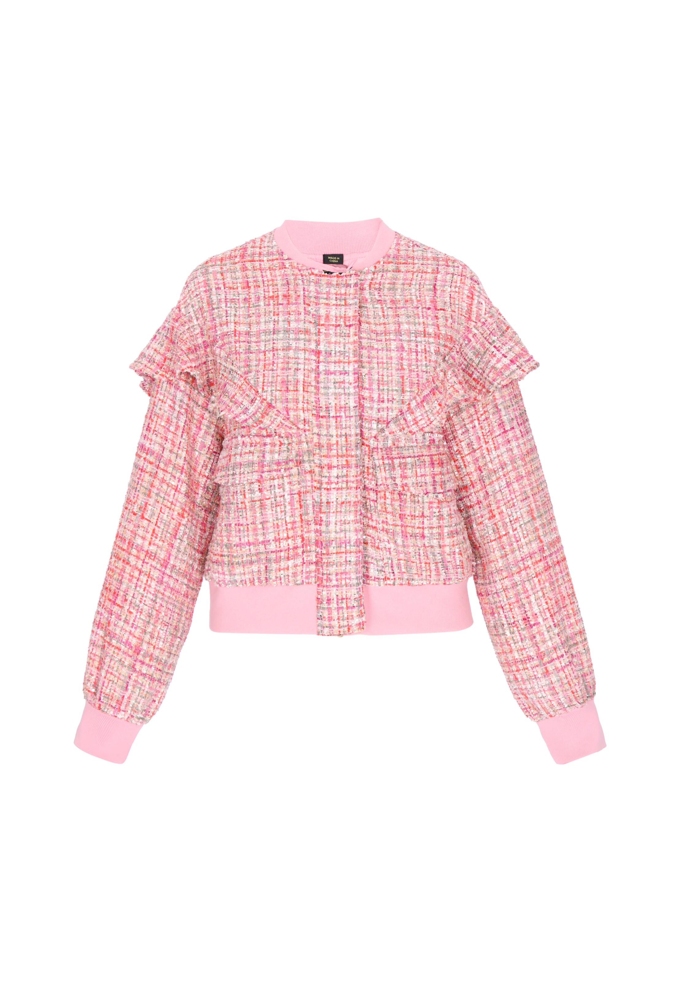faina Between-season jacket in Pink: front