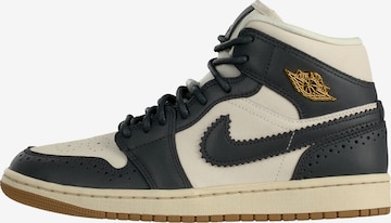 JordanVisoke tenisice 'Air Jordan 1 Mid SE' - crna boja: prednji dio