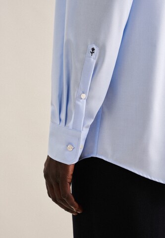 SEIDENSTICKER Comfort fit Button Up Shirt in Blue