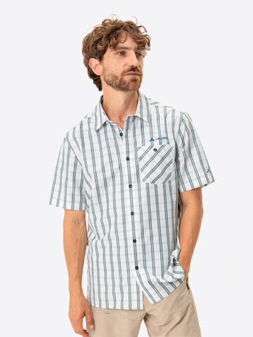VAUDE Regular fit Athletic button up shirt 'M Albsteig ST III' in White: front
