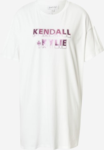 T-shirt KENDALL + KYLIE en blanc : devant