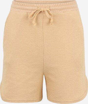 Pieces Tall Regular Shorts 'LYN' in Braun: predná strana