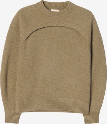 GOBI Cashmere Pullover 'Cashmere Crewneck Twin Set' in Grün: Vorderseite