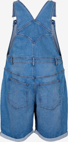 Zizzi Regular Tuinbroek jeans 'JEVLIA' in Blauw