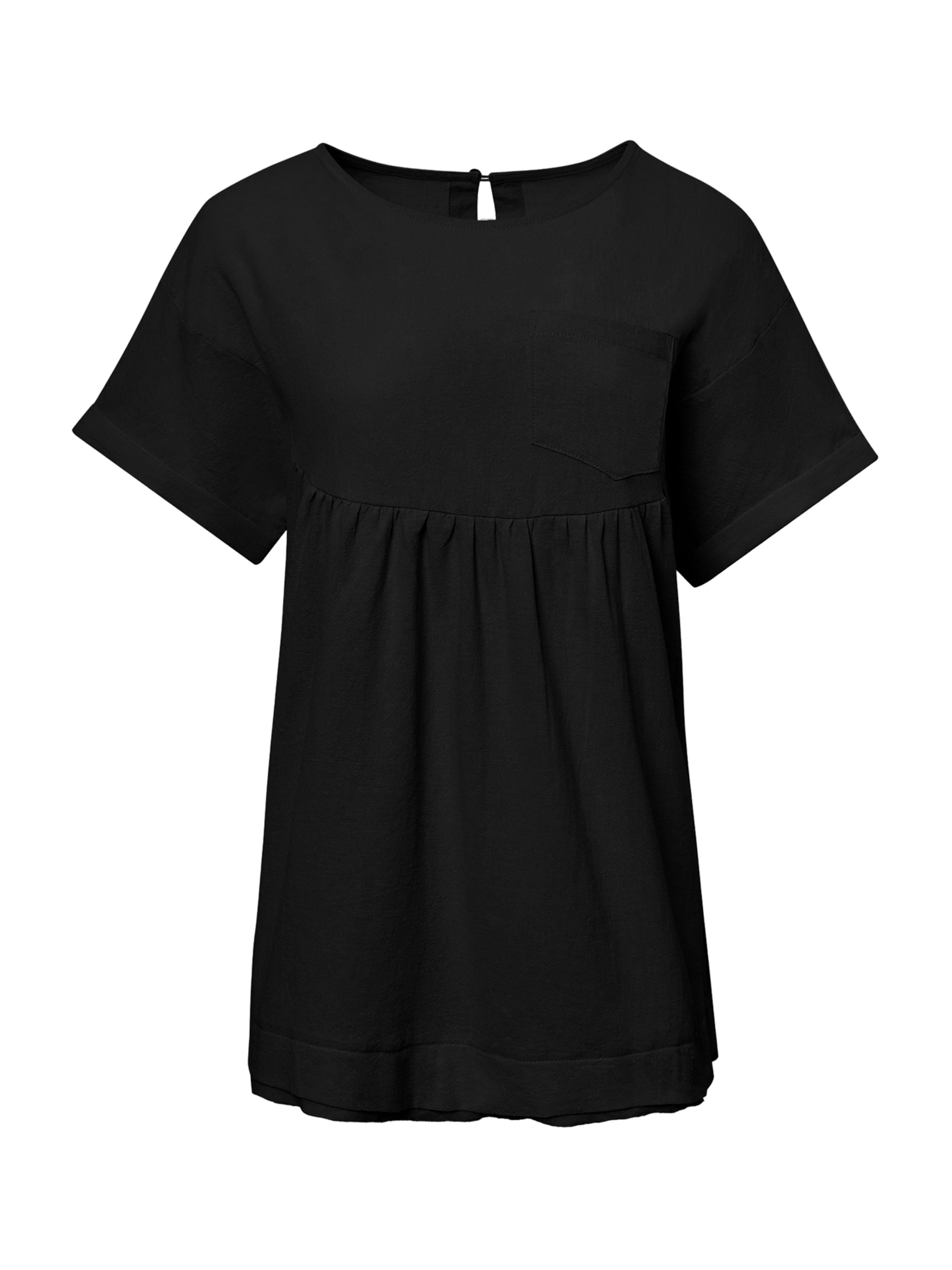 Imily Bela Bluza | črna barva: sprednja stran