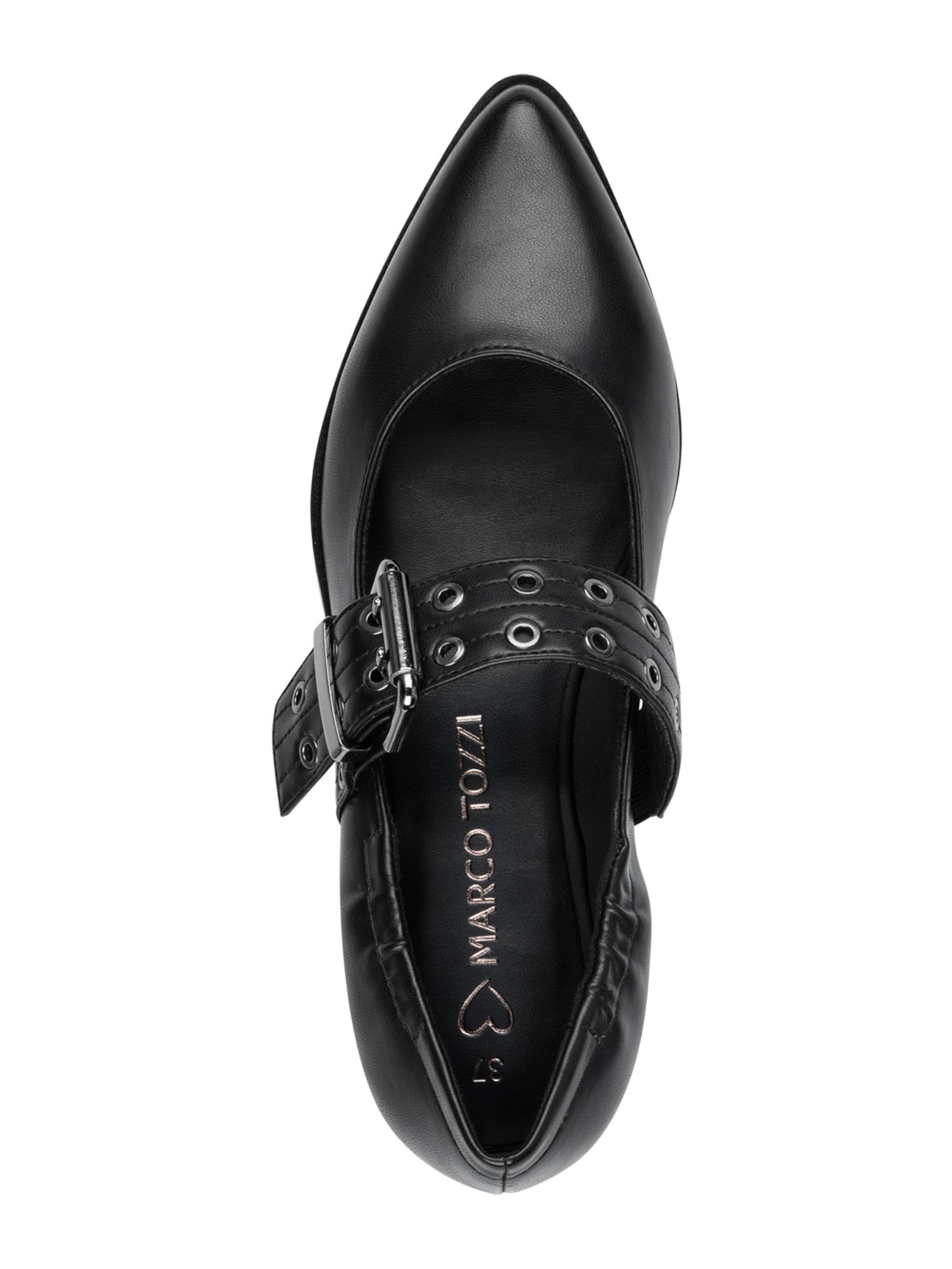 MARCO TOZZI Nauhaballerina värissä musta