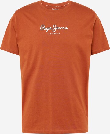 Pepe Jeans Shirt 'EDWARD' in Bruin: voorkant