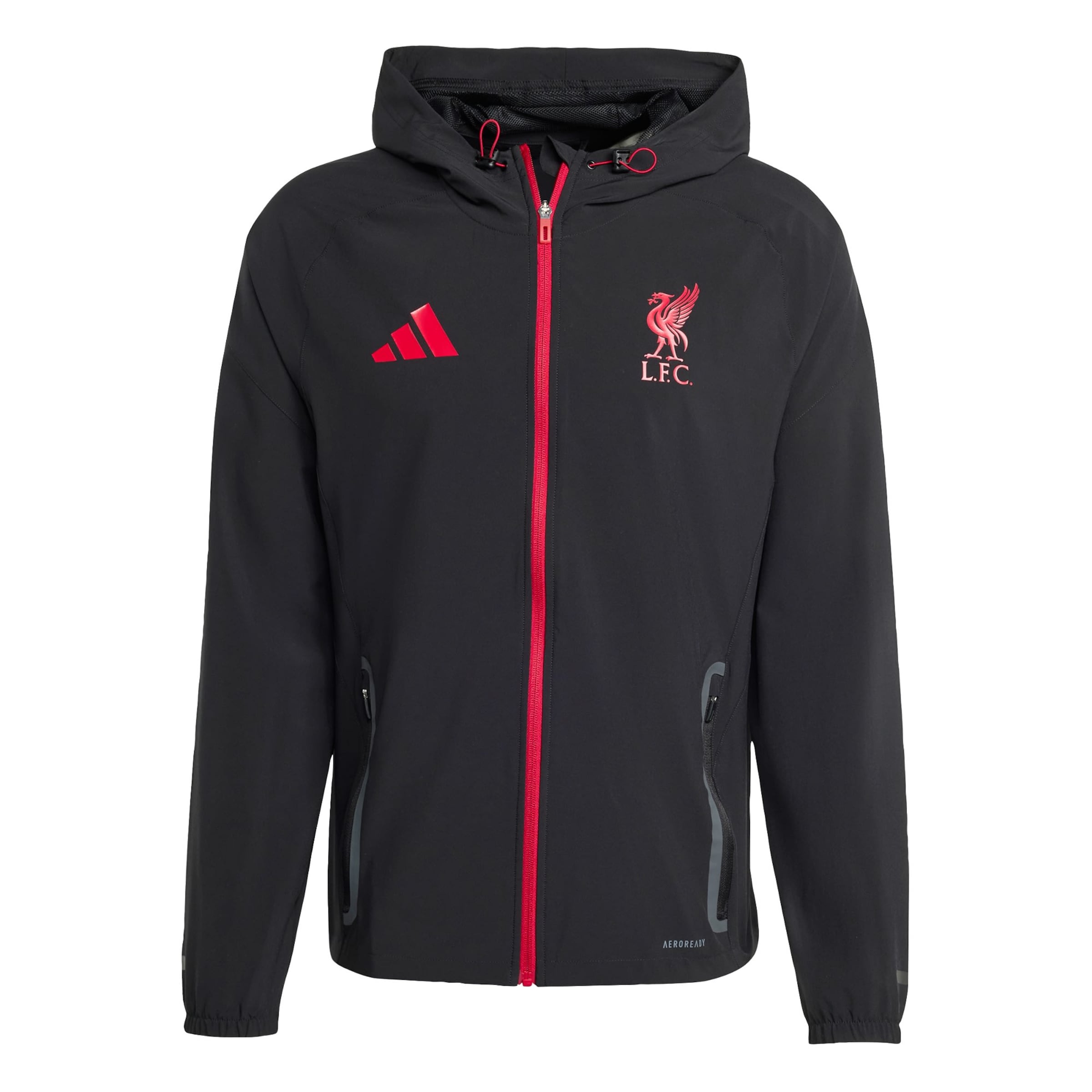 ADIDAS PERFORMANCE - Chaqueta de chándal 'FC Liverpool Tiro 25 Competition' en negro: frente