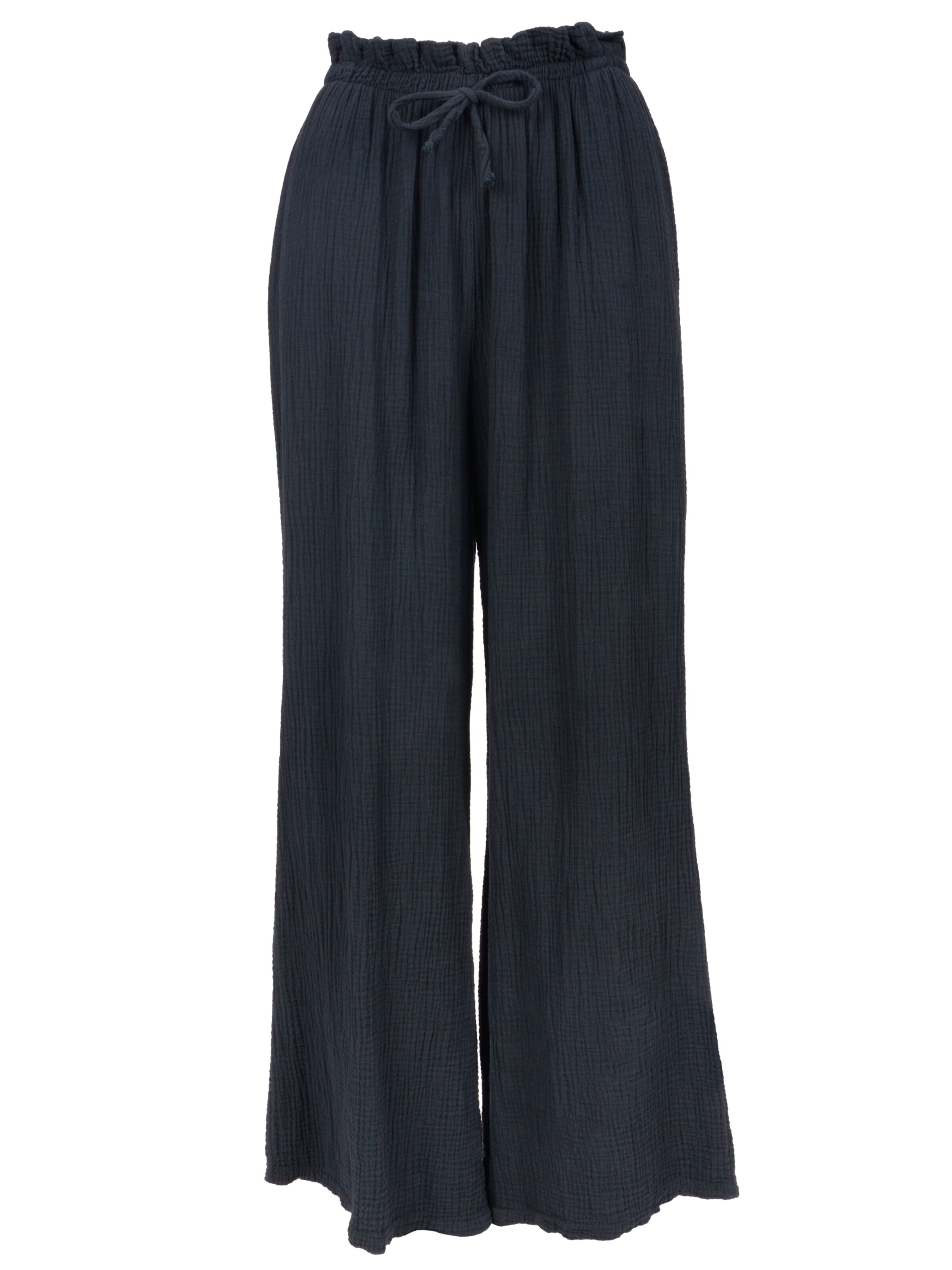 Wide Leg Pantalon 'Texder' Seasons of April en noir : devant