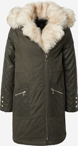 River Island Zimní parka – zelená: přední strana