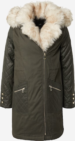 River Island Winter Parka in Green: front