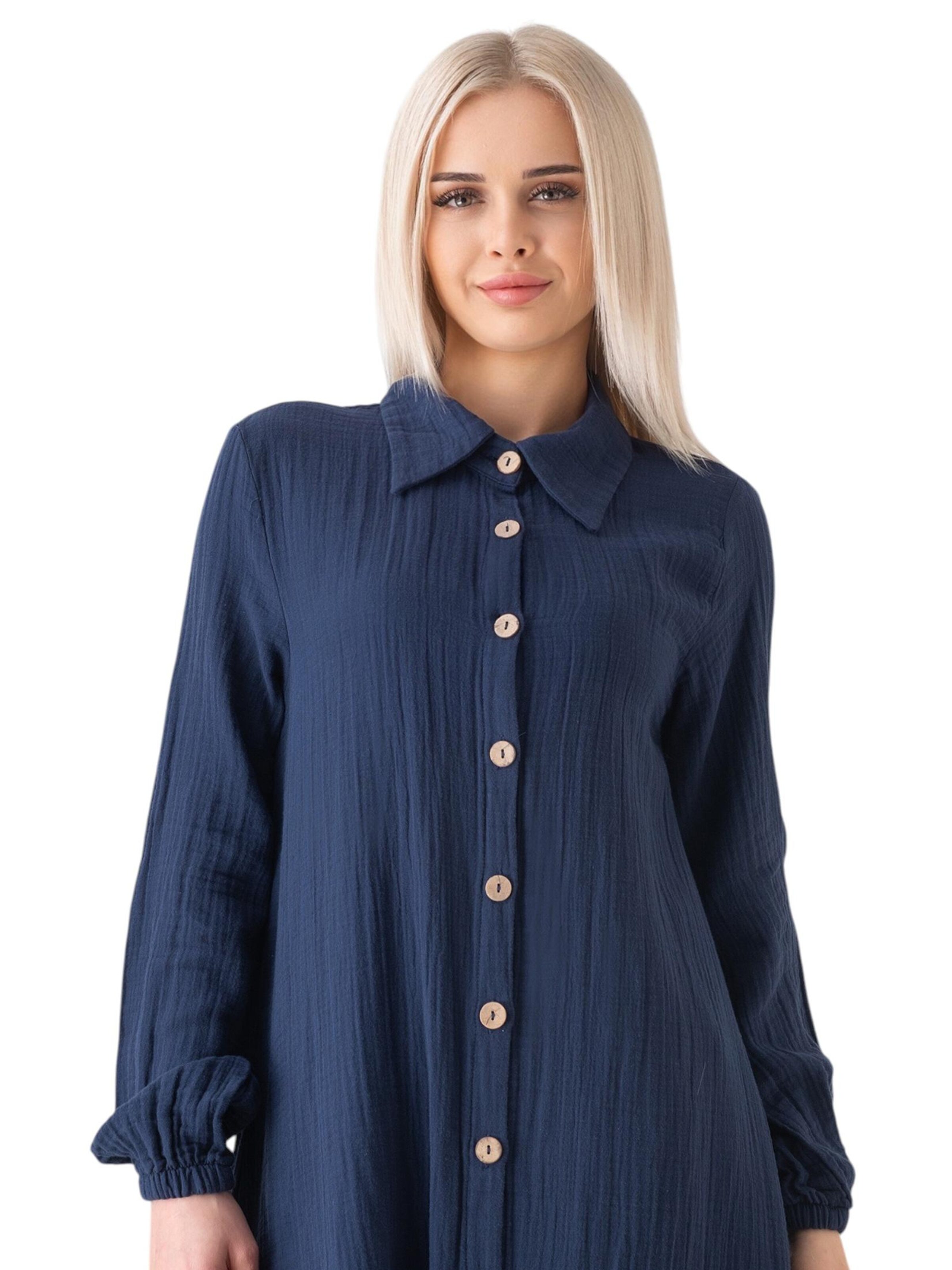 WENOR Blouse 'Nergis' in Blauw