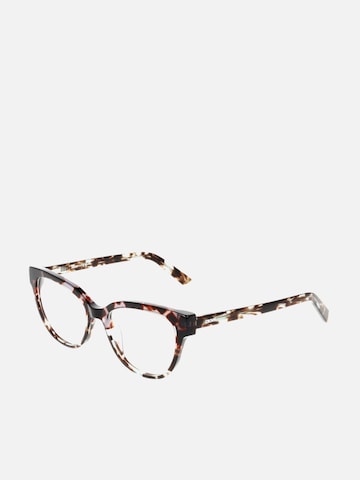 Occhiali da sole 'Dkny DK5074 Sky/amber tortoise 51/17/140 WOMAN Eyewear Frame' di DKNY in grigio: frontale