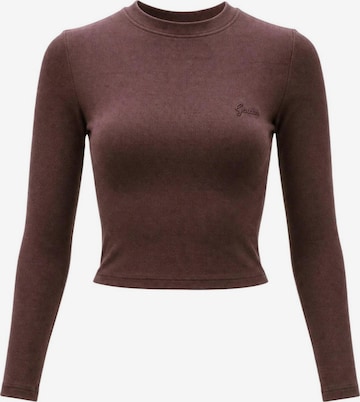 Top 'CHARA LONG SLEEVE KN V6YP05 K4260' di GUESS in marrone: frontale