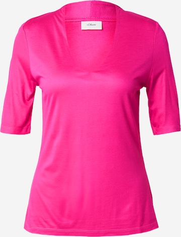 s.Oliver BLACK LABEL T-shirt i rosa: framsida