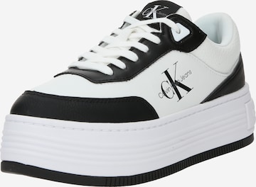 Sneaker low de la Calvin Klein Jeans pe negru: față