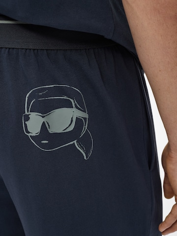 mėlyna Karl Lagerfeld Trumpa pižama 'IKON'