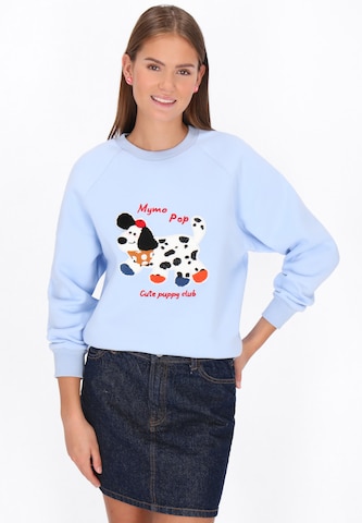 MYMO - Sudadera 'Pop' en azul: frente