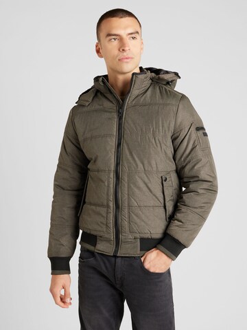 BLEND Winterjas in Groen: voorkant
