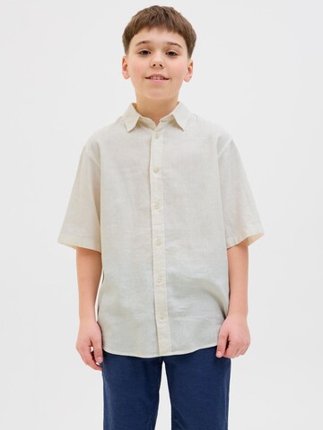 Coupe regular Chemise Jack & Jones Junior en blanc : devant