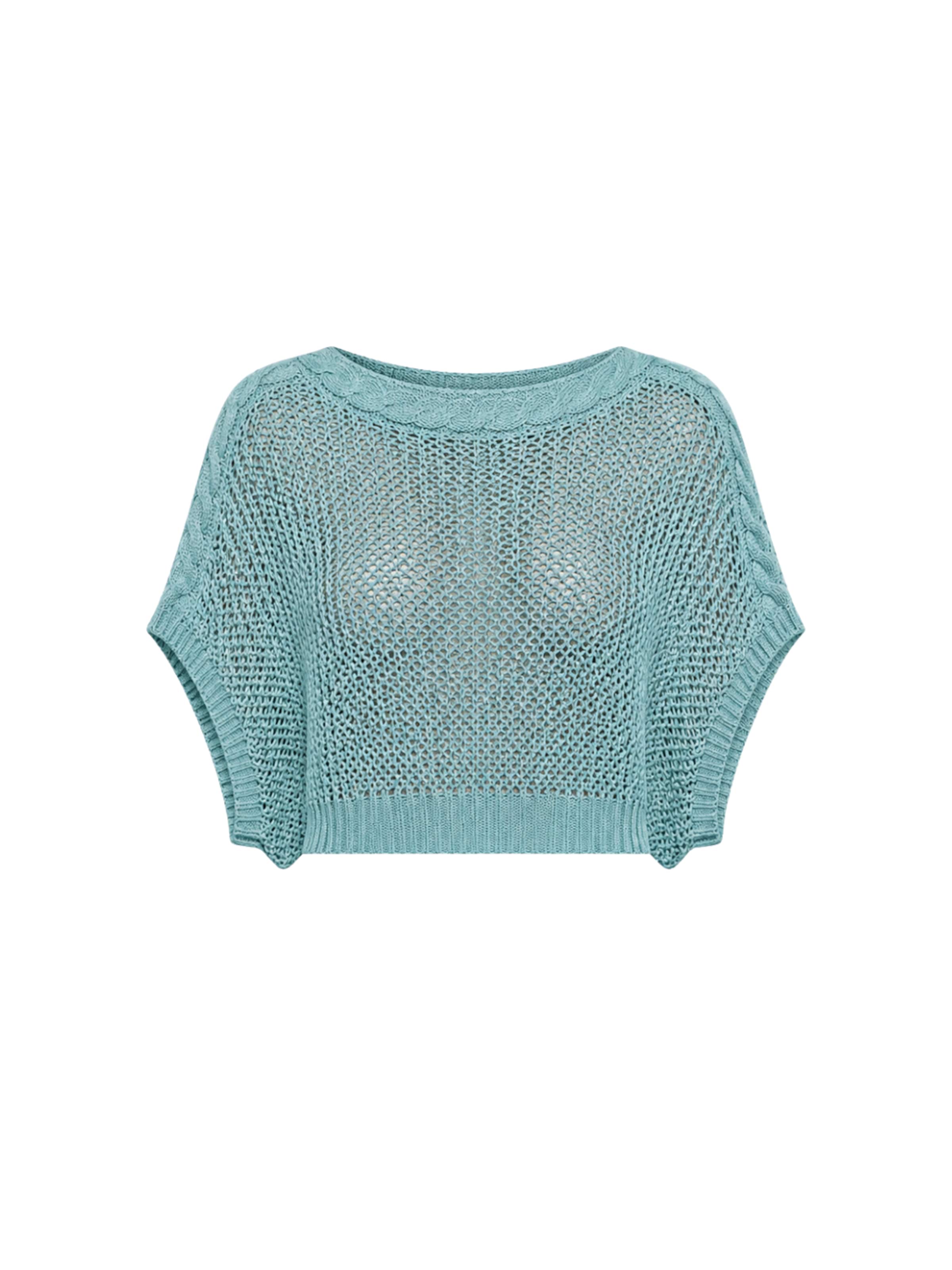 Süel knitwear Knitted top 'Birthday' in Green: front