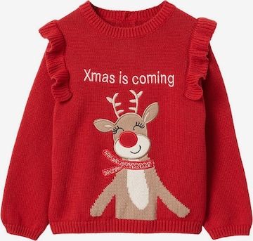 MANGO KIDS Pullover 'Reni' in Rot: front
