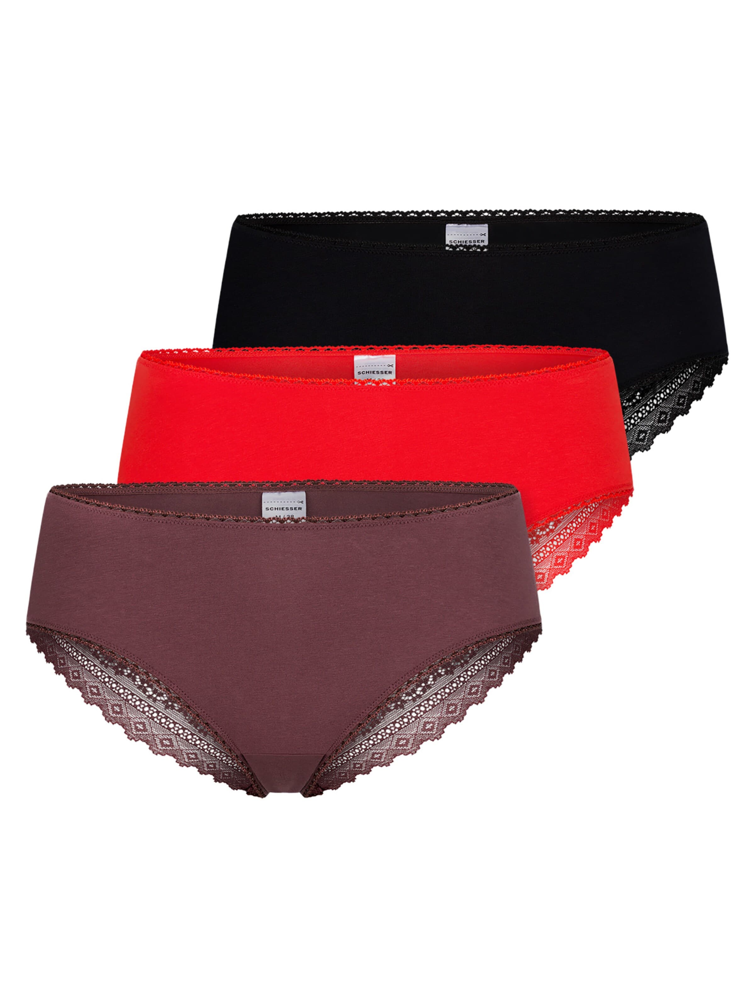 SCHIESSER Brazilian Slips ' Modern Multi ' in Rot: Vorderseite