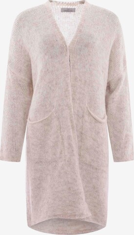 Zwillingsherz Knit Cardigan 'Love and Peace' in Pink: front