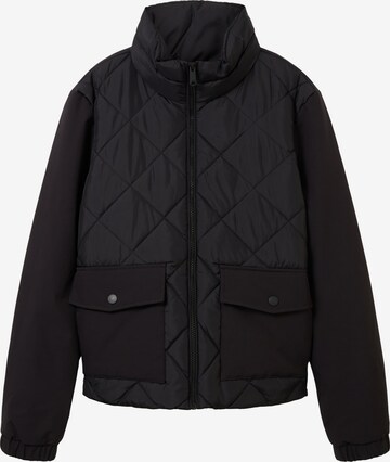 TOM TAILOR Between-Season Jacket in Black: front