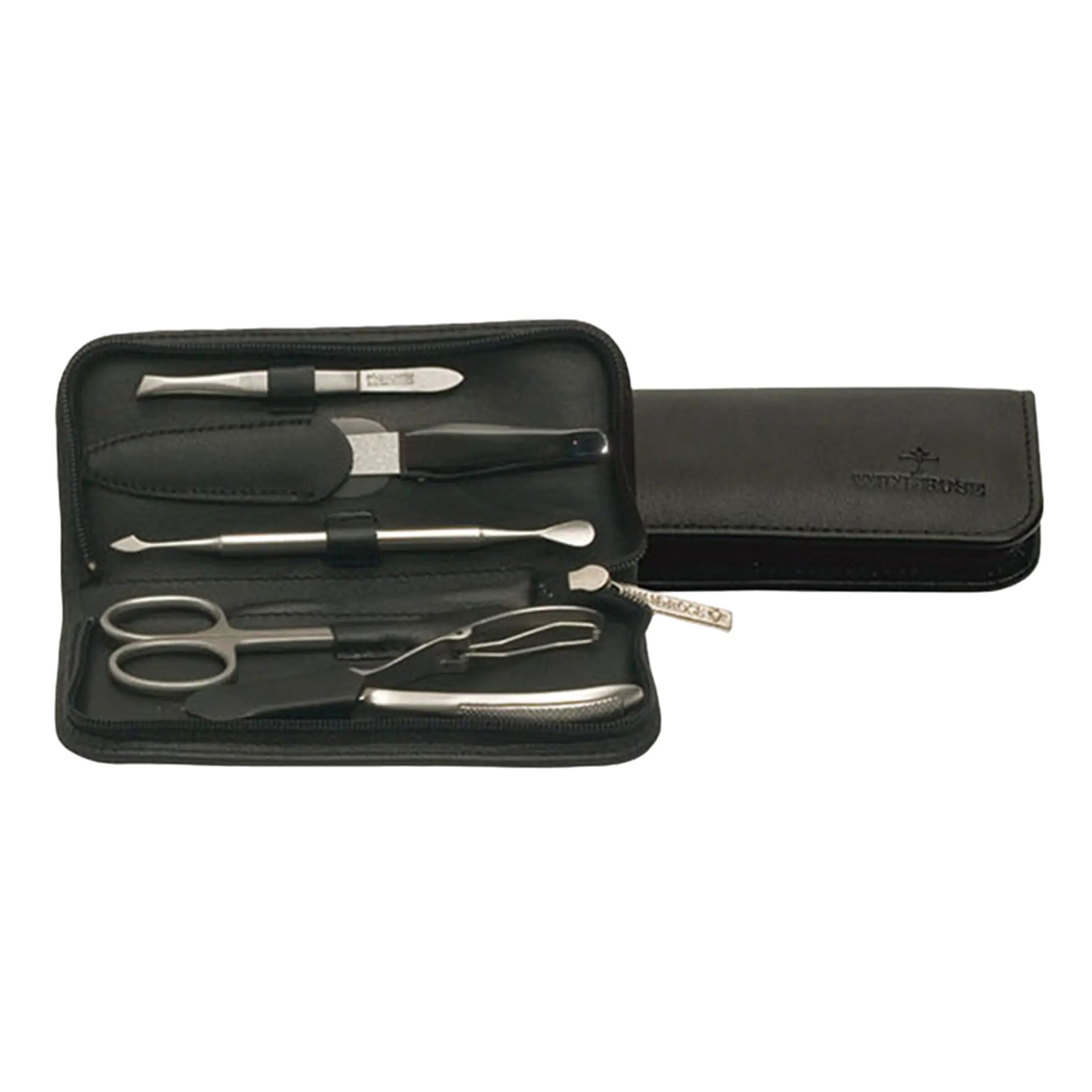 WINDROSE Sieraden-bewaring 'Nappa' in Zwart