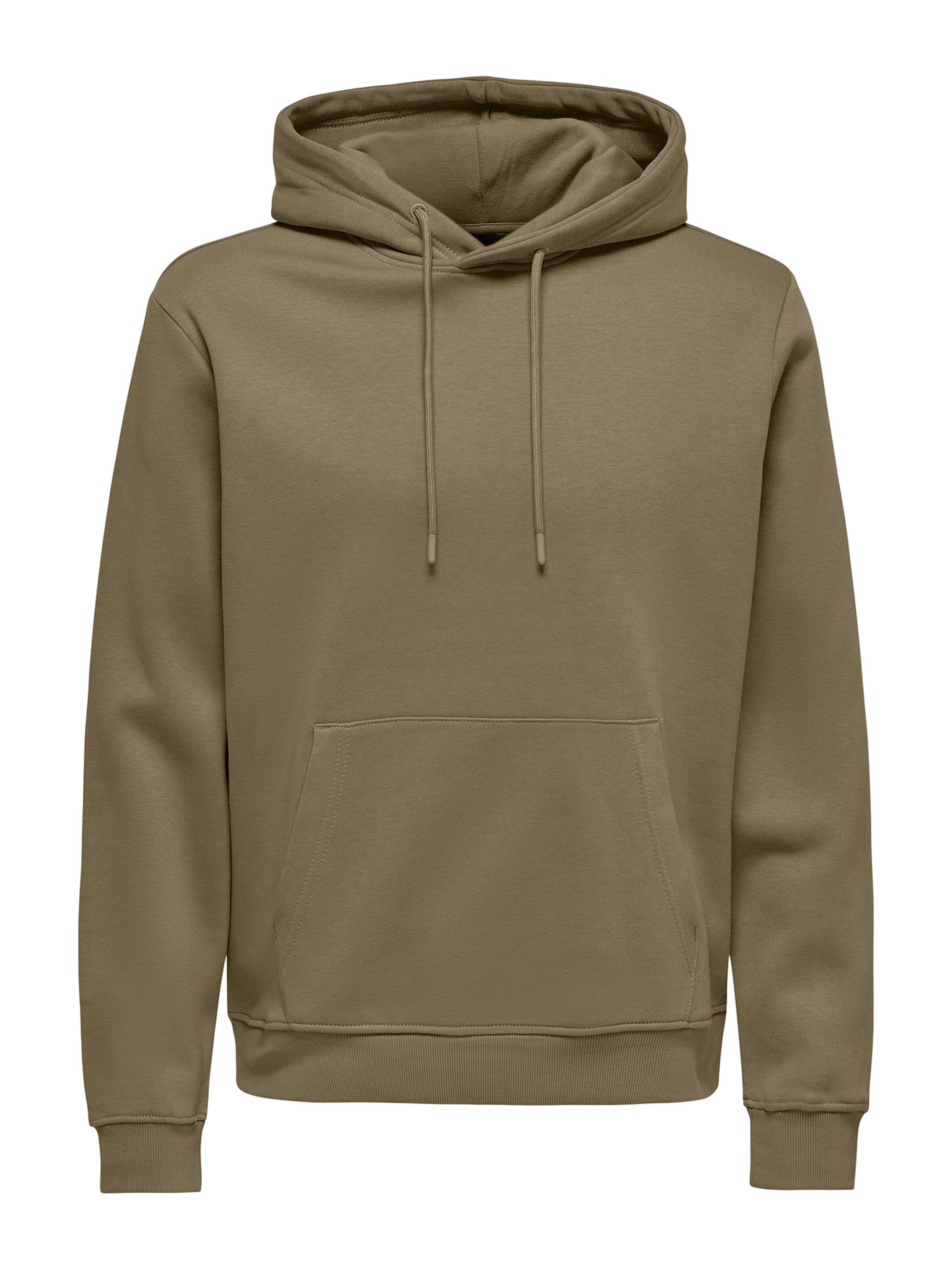 Only & Sons Sweatshirt 'Connor' in Brown: front