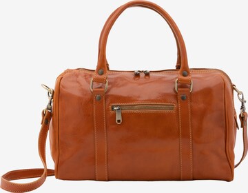 Borsa da viaggio 'Borsa a Bauletto Donna Pelle Vacchetta - Tracolla Rimovibile' di I Fratelli in beige: frontale