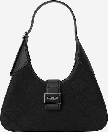 melns Kate Spade Pleca soma 'Spade Flower Jacquard Nouveau Shoulder Bag': no priekšpuses