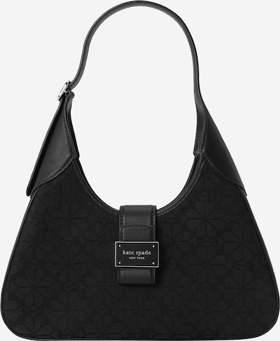 Kate Spade Olkalaukku 'Spade Flower Jacquard Nouveau Shoulder Bag' värissä musta / hopea, Tuotenäkymä