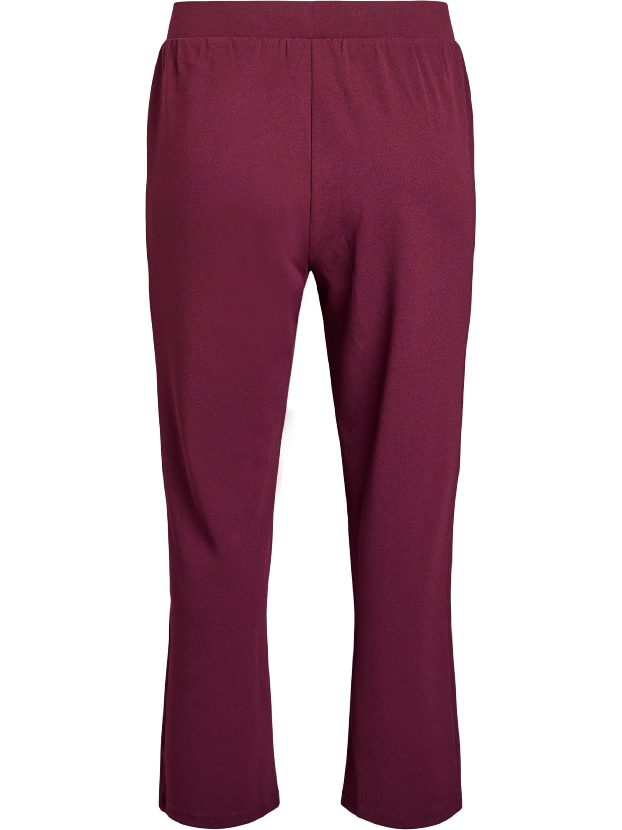 Flash by Zizzi Regular Trousers 'Flella' in Red