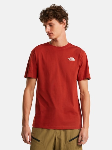 THE NORTH FACE Póló - piros: elől