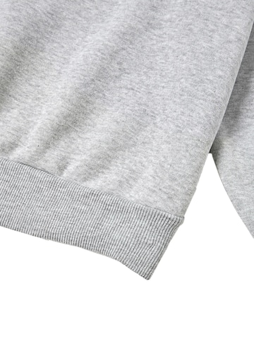 GORHEY - Sudadera 'Women's Pullover with Leopard Print Heart, Loose Fleece Pullover for Autumn/Winter' en gris
