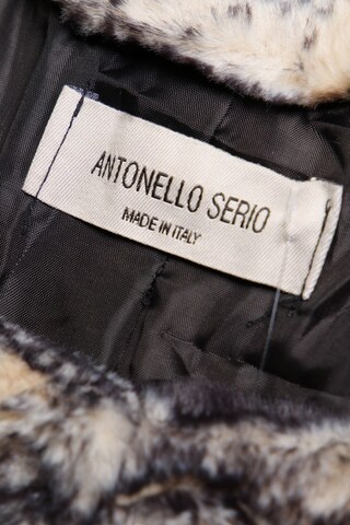 Antonello Serio Faux Fur-Jacke XXXL in Schwarz