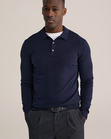 Pull-over WE Fashion en bleu : devant