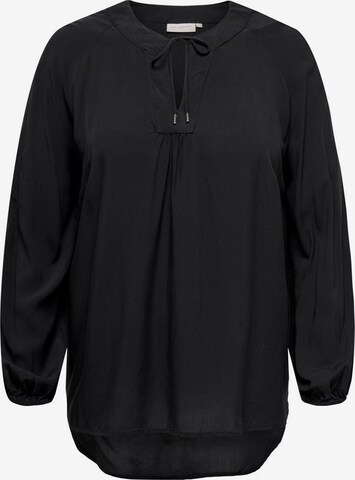 ONLY Carmakoma Bluse in Schwarz: predná strana