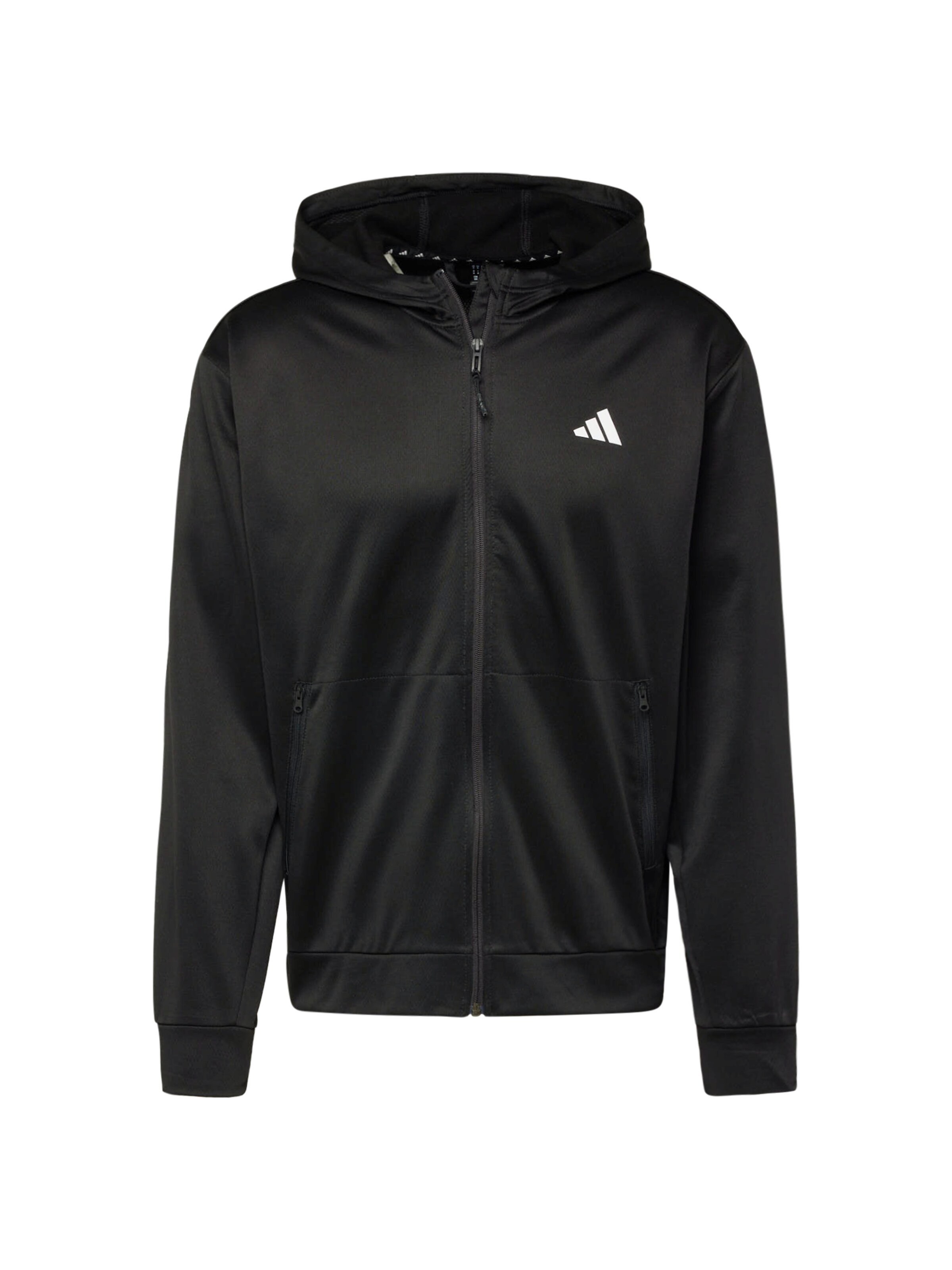 ADIDAS PERFORMANCE Sportsweatjacke 'ESSENTIAL' in Schwarz: Vorderseite