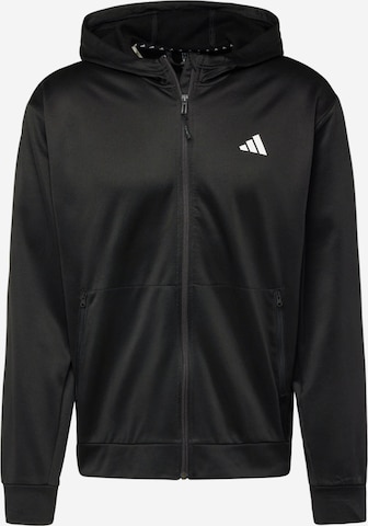 ADIDAS PERFORMANCE - Sweatshirt de desporto 'Train Essentials Seasonal ' em preto: frente