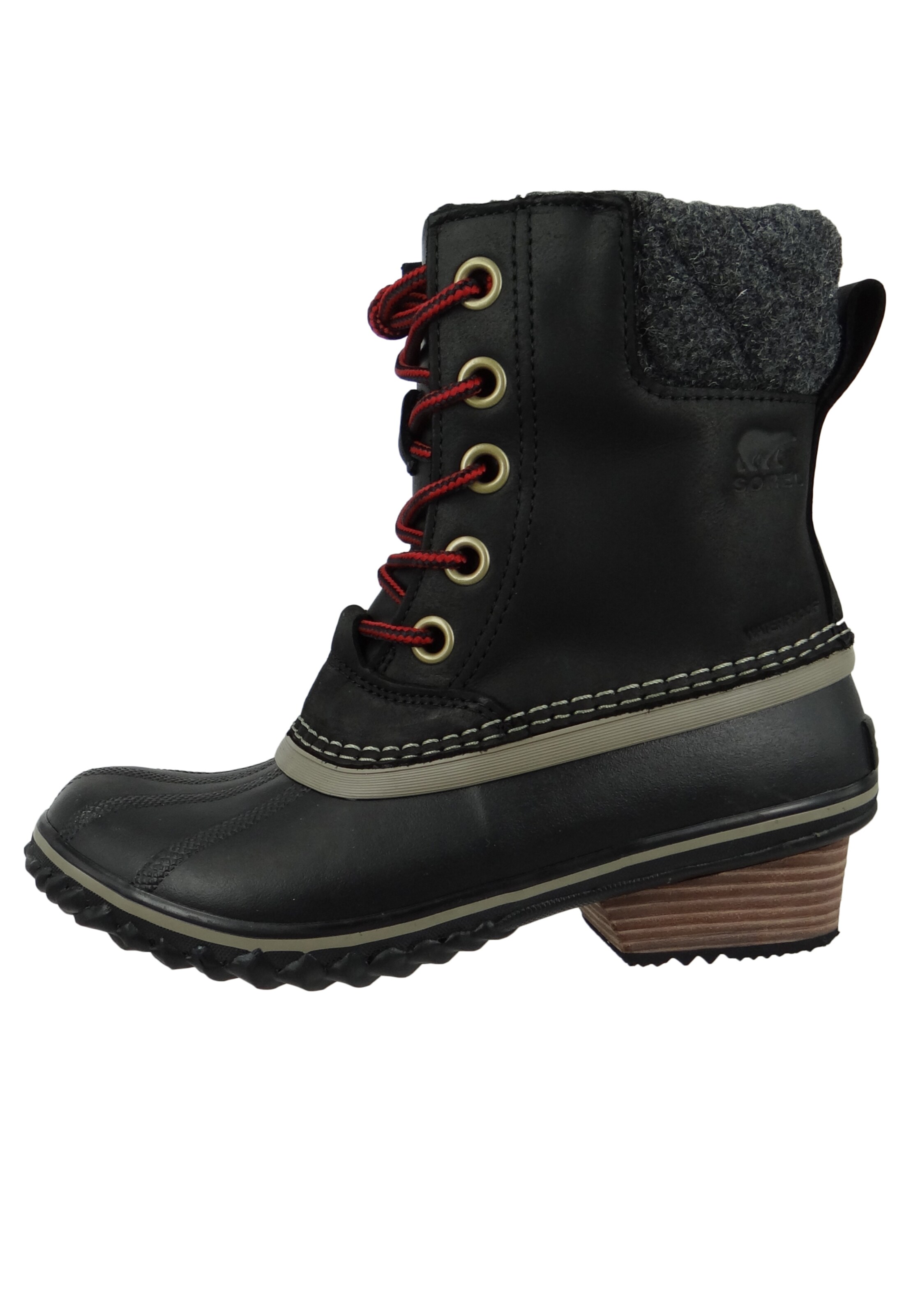 SOREL Winterstiefel 'Slimpack Lace II' in Schwarz: Vorderseite