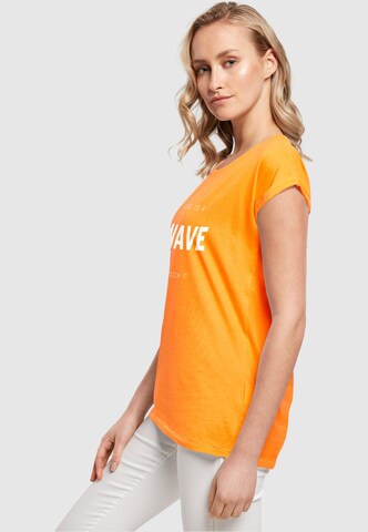 Merchcode T-Shirt 'Summer - Life Is A Wave' in Orange