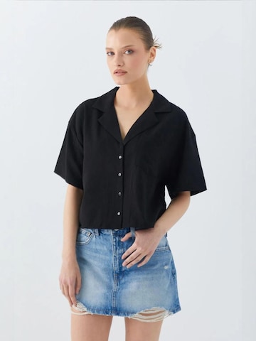 MixRay Blouse in Zwart: voorkant