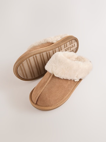 Next - Zapatillas de casa en marrón