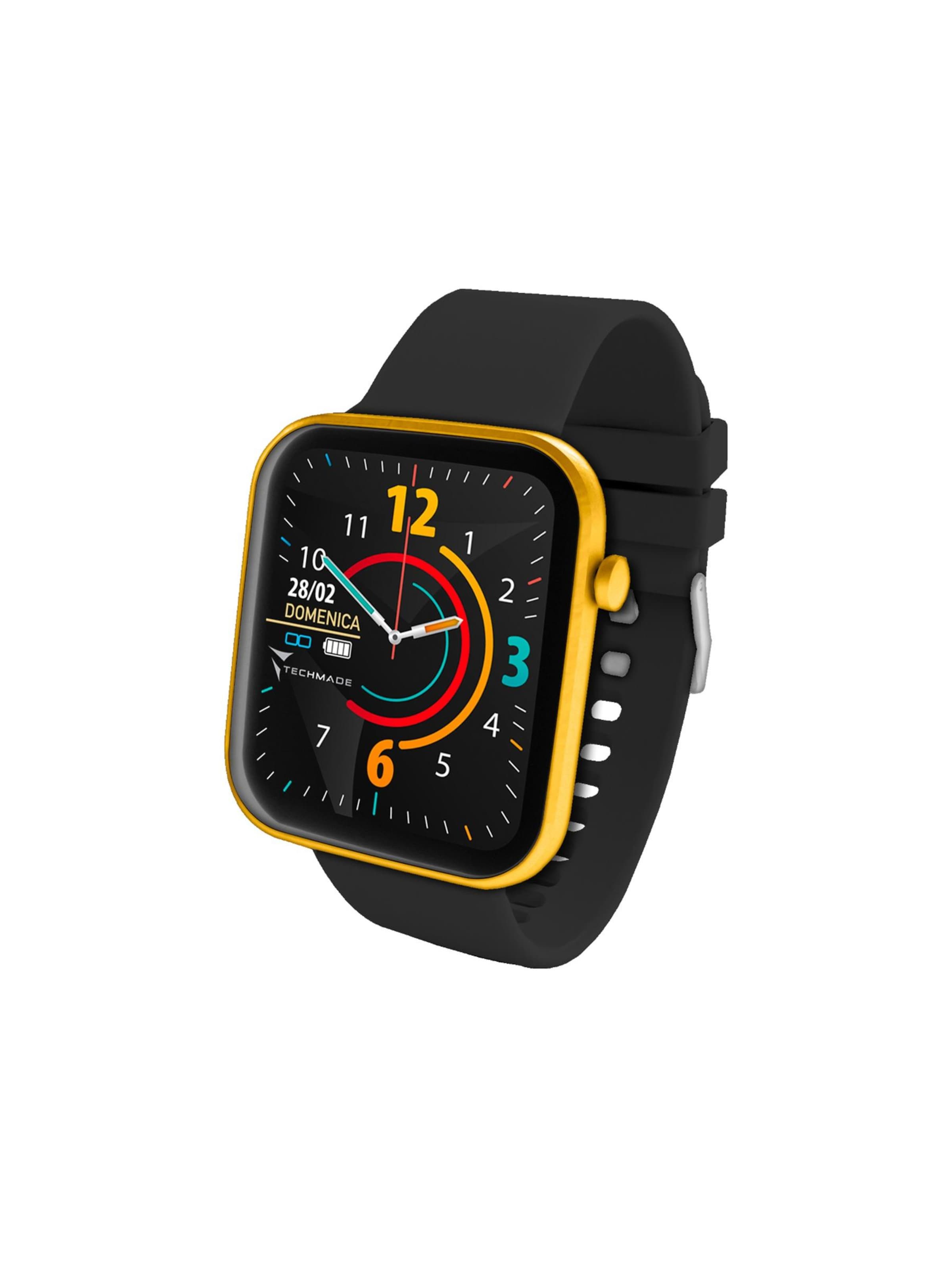 Techmade Digitaluhr 'Hava'‌‌‌ in Gold: Vorderseite