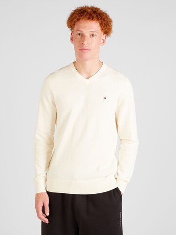 TOMMY HILFIGER Pullover in Beige: predná strana